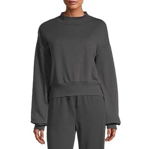 flirtitude mock neck sweatshirt
